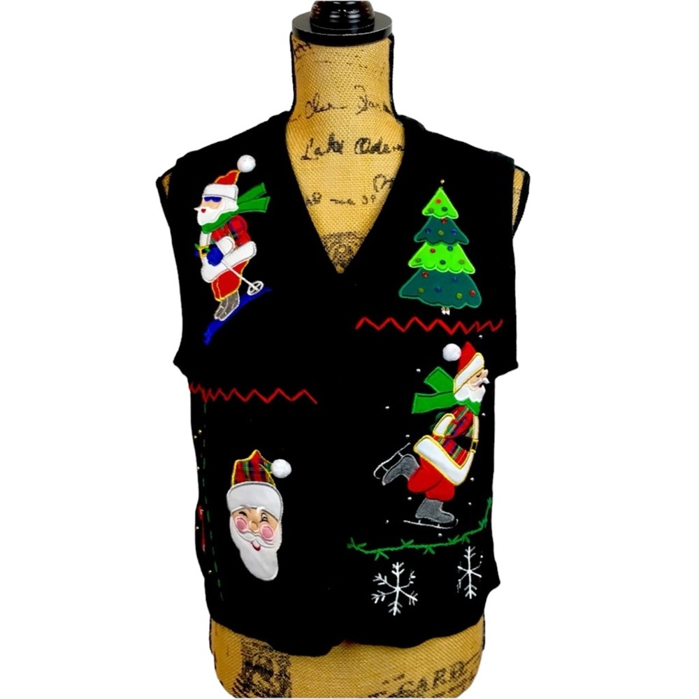 Bechamel Vintage Christmas Santa Sweater Vest
